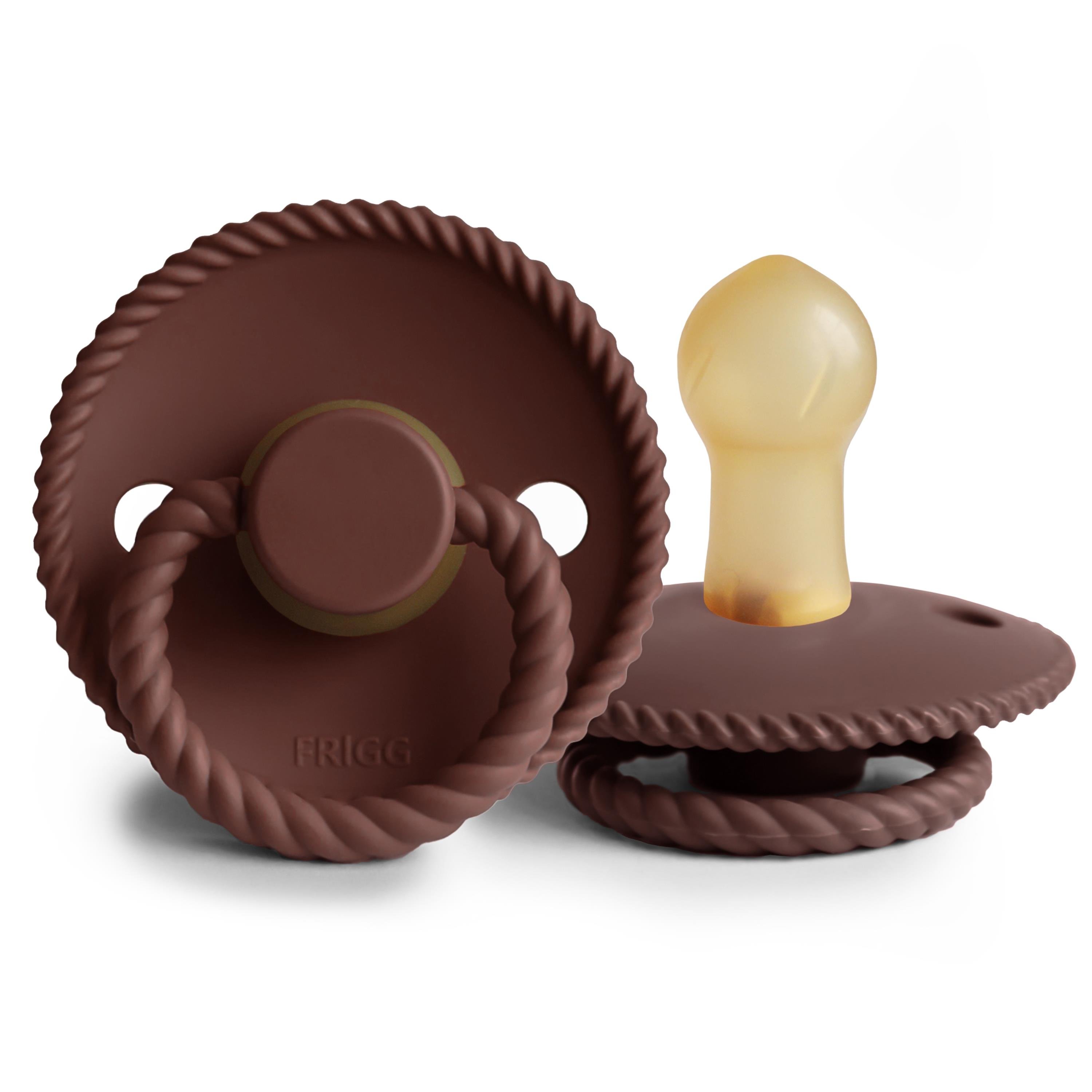 FRIGG Rope Kauçuk Emzik - Cocoa 0-6 Ay