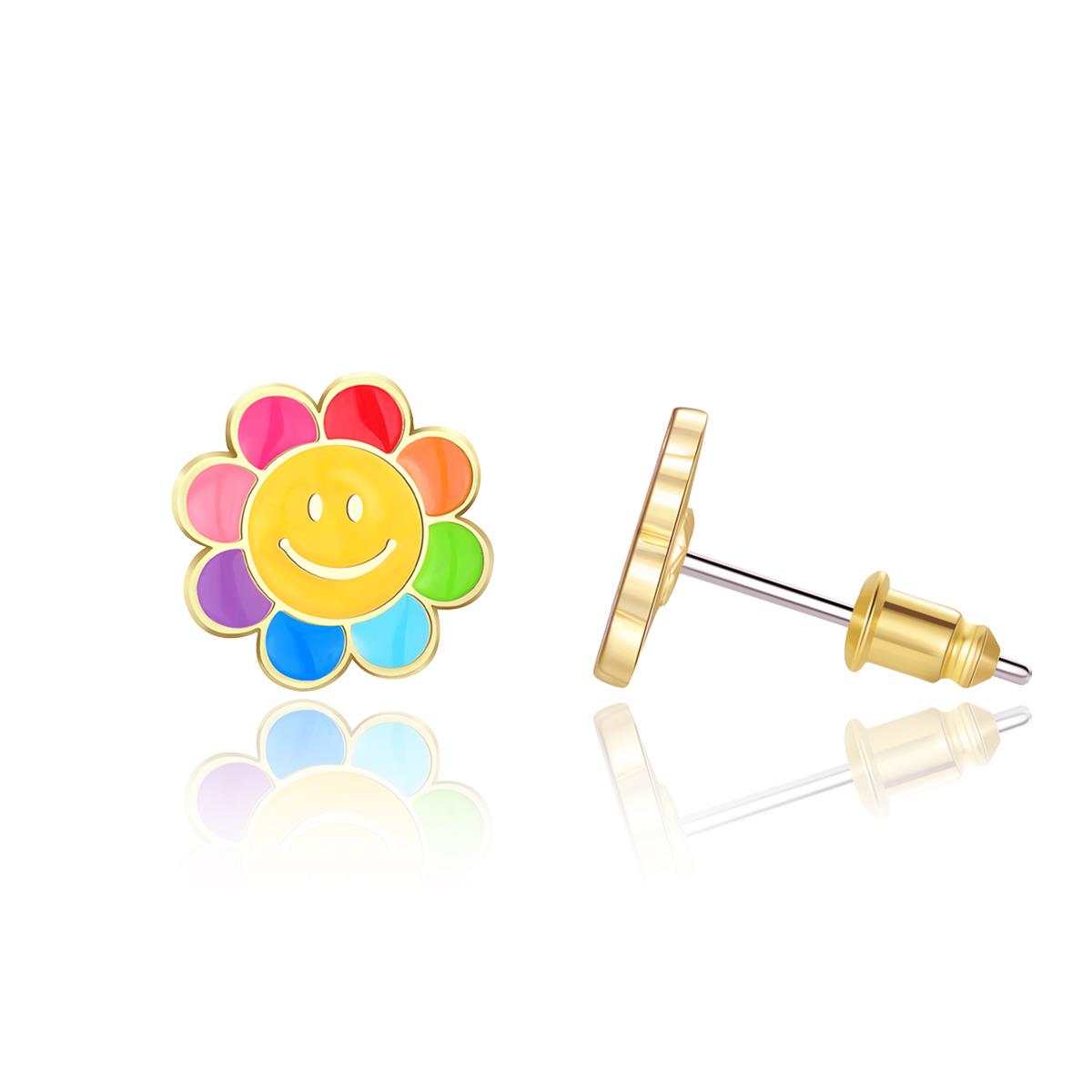Girl Nation - Küpe - Rainbow Happy Flower