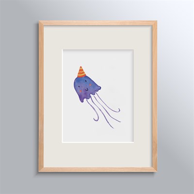 Happy Folks Çerçeveli Poster - Jellyfish