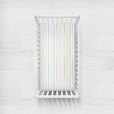 Happy Folks Lastikli Çarşaf - Happy Stripes