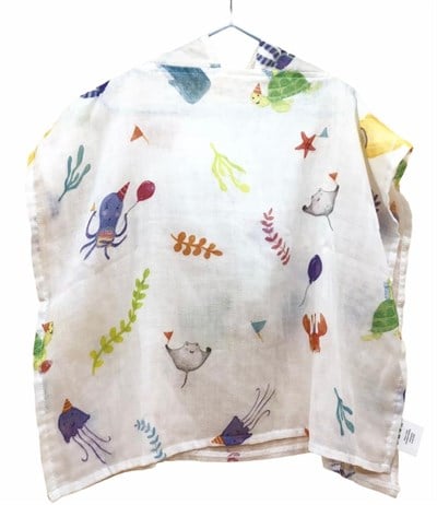 Happy Folks Organik Müslin Panço - Cake by the Ocean