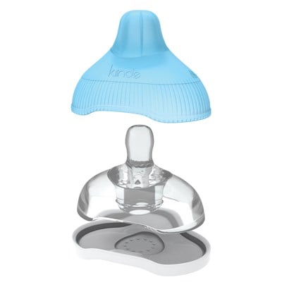 Kiinde Active-Latch Biberon Başlığı ve Koruyucu Kapağı - Orta Akış - 2 adet