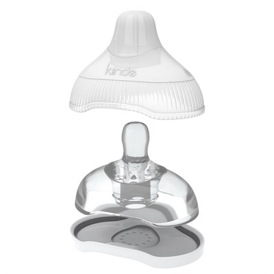 Kiinde Active-Latch Biberon Başlığı ve Koruyucu Kapağı - Hızlı Akış - 2 adet