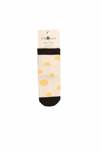 Little Yucca Çorap - Sarı Daireler