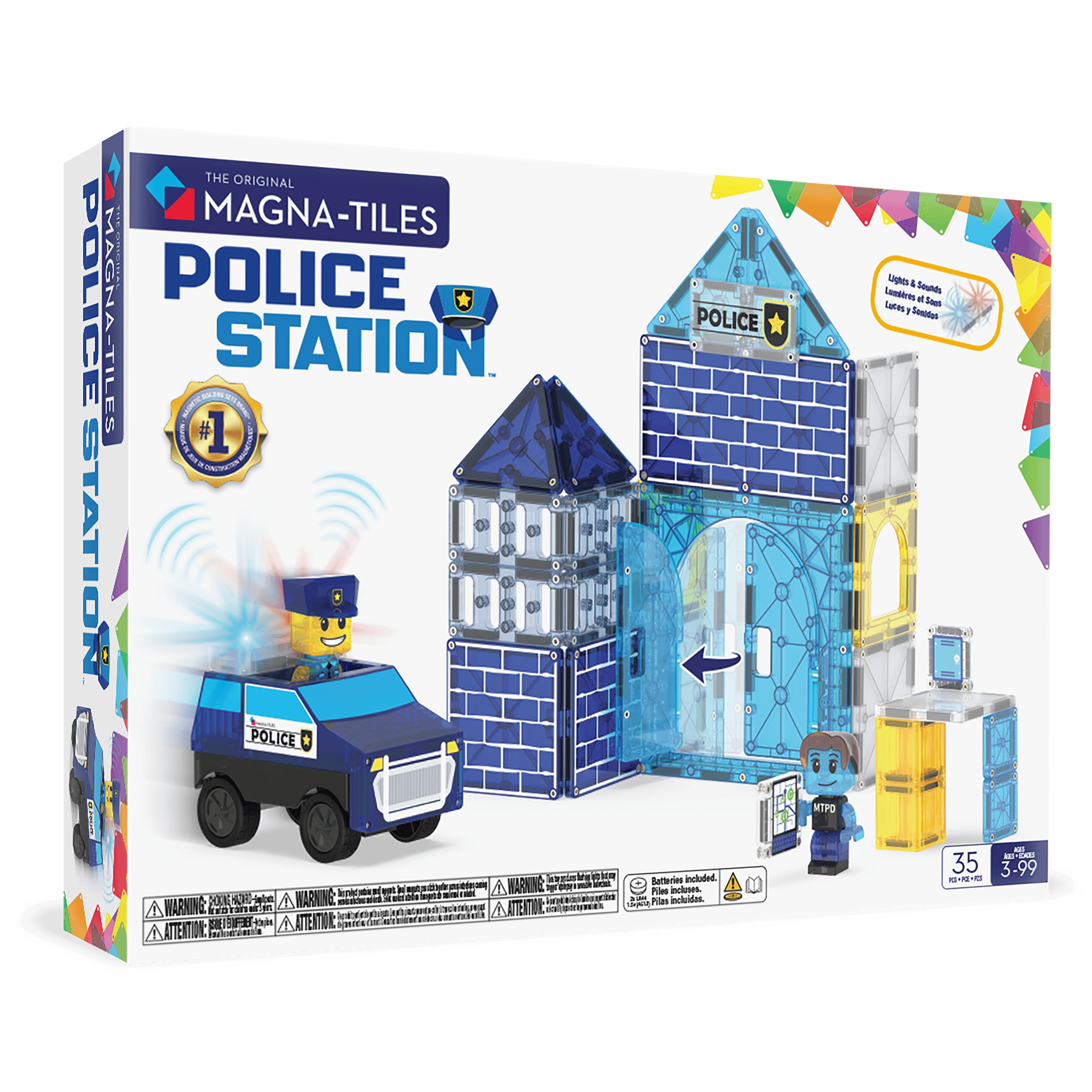 MagnaTiles Police Station - 35 Parça
