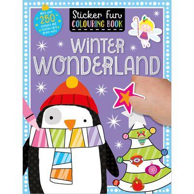 Make Believe Ideas Sticker Fun Colouring Book - Winter Wonderland