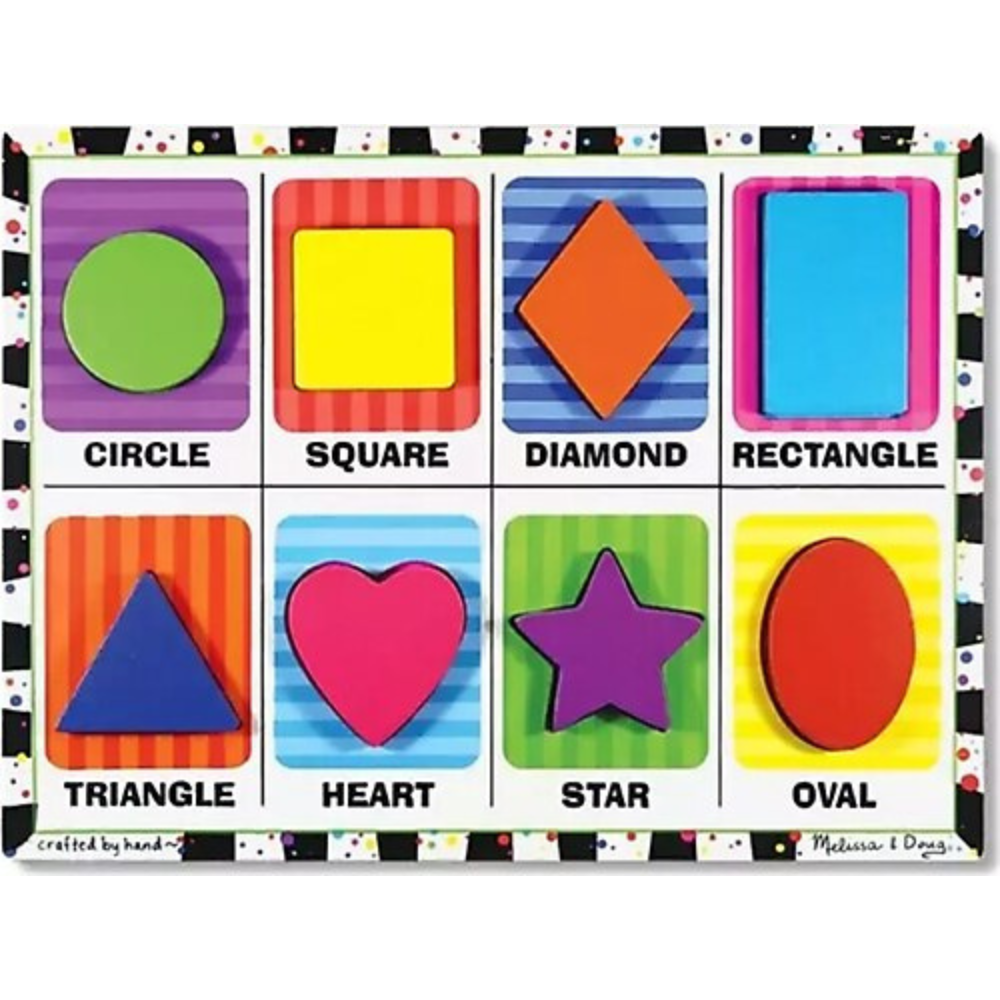 Melissa - Doug Ahşap Tombul Yapboz - Şekiller