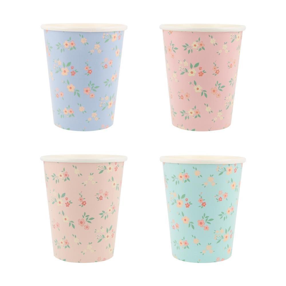 Meri Meri Bardak - Vintage Ditsy Bardaklar - 8 Adet