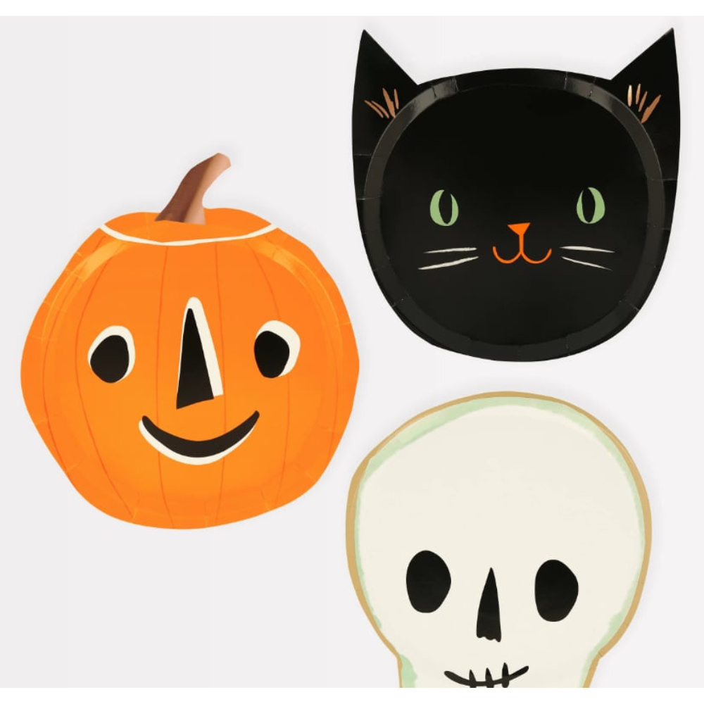 Meri Meri - Cadılar Bayramı Tabak (8'li)