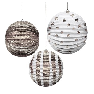 Meri Meri Gümüş Folyolu Küreler