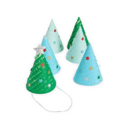 Meri Meri Parti Şapkası - Püsküllü Çam Ağacı Parti Şapkaları