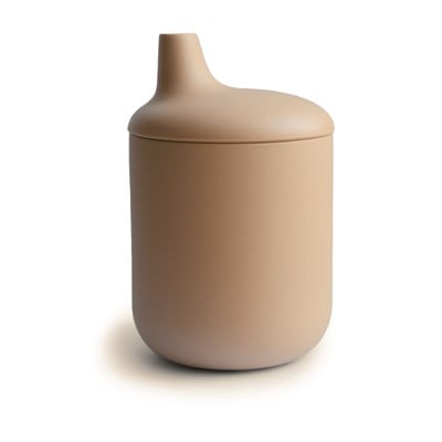 Mushie Pipetli Silikon Sippy Cup - Natural