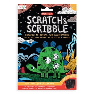 Ooly Mini Scratch & Scribble - Dino Days