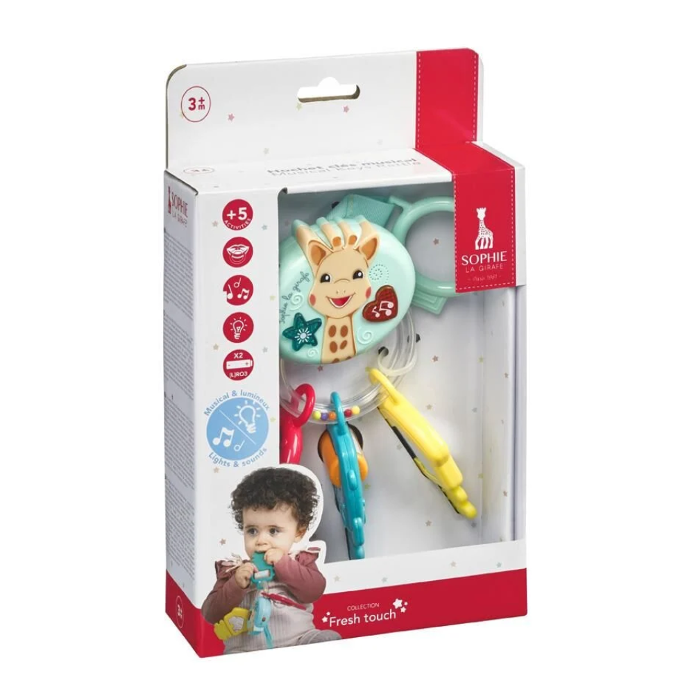 Sophie la Girafe Lights & sound sesli ve ışıklı anahtar çıngırak