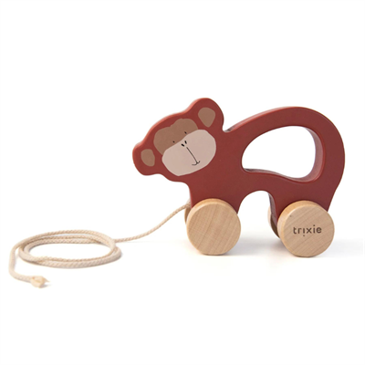 Trixie Ahşap İpli Araba - Mr Monkey