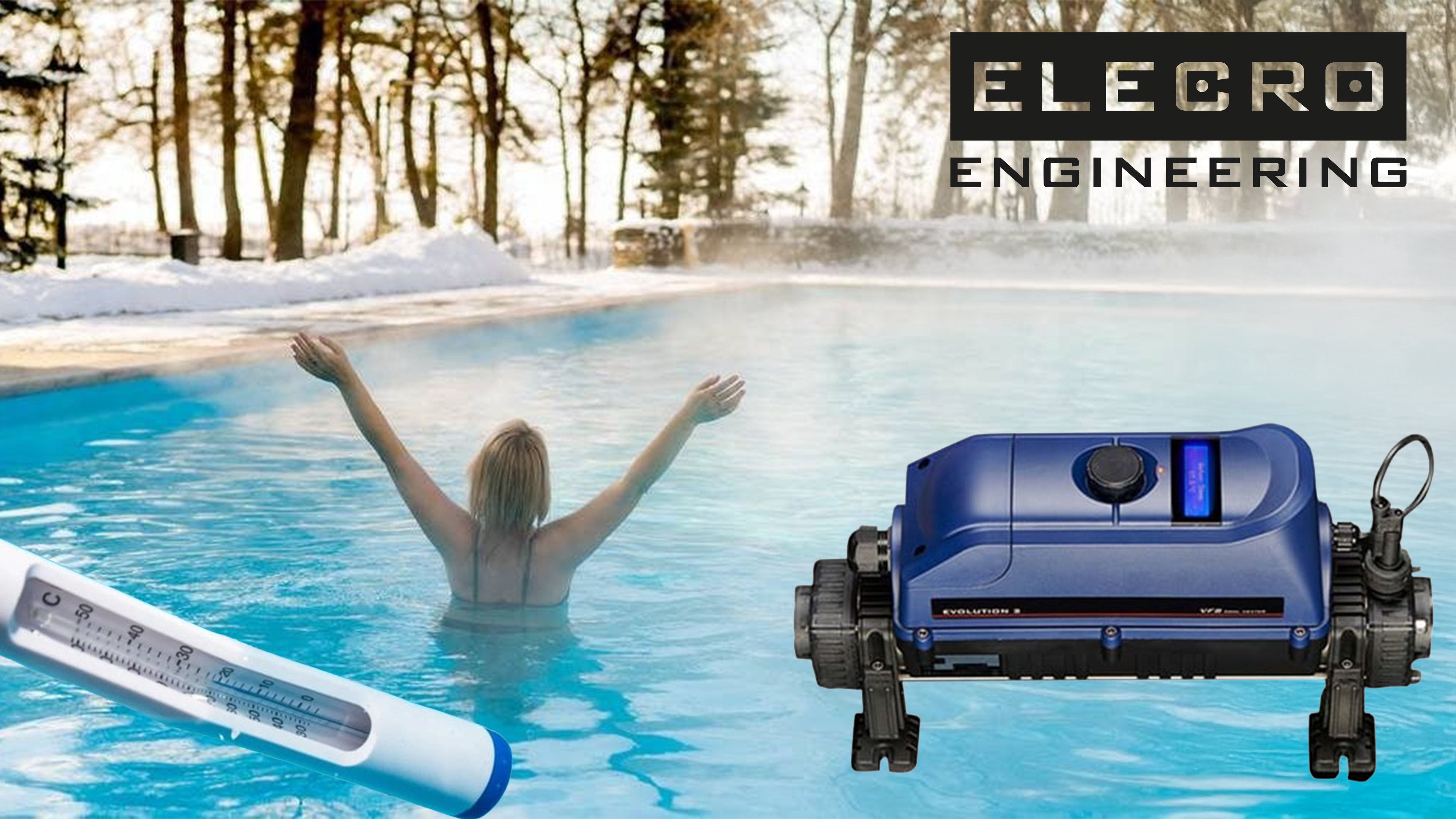 24 kW Elektrikli Tip Havuz Isıtıcısı EVOLOTION Banner