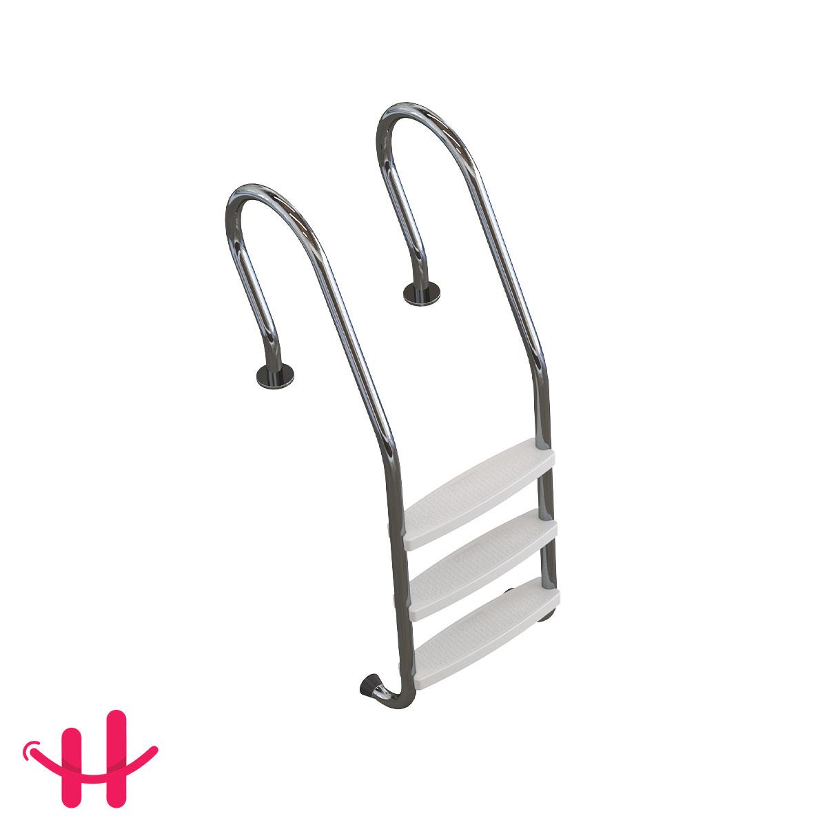 Mixta Havuz Merdiveni Plastik Basamaklı (AISI 304) | Havuz Merdivenleri | Mixta Paslanmaz 304 Yüzme Havuz Merdiveni  - Havuz.com.tr