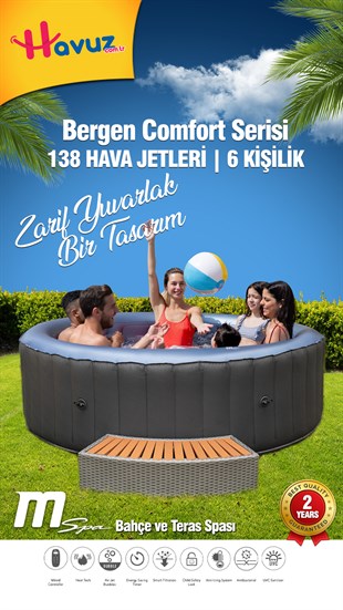 SaunaMSPASpa Jakuzi Bergen Havuz C-BE061 6 Kişilik / havuz.com.tr
