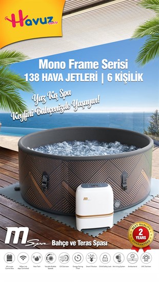 SaunaMSPASpa Jakuzi Mono Havuz F-MO061 6 Kişilik / havuz.com.tr