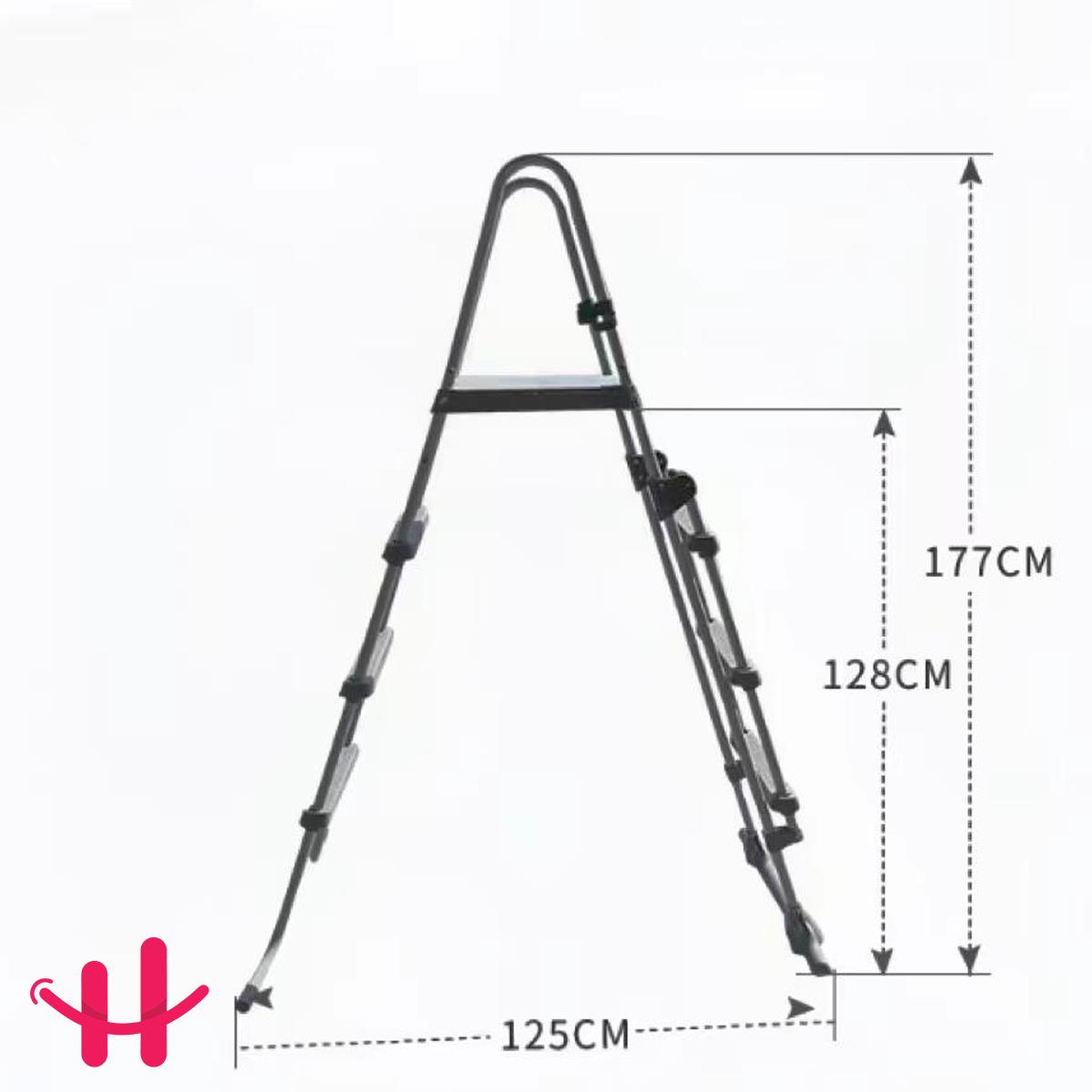 Platformlu Dört Basamaklı Merdiven 48