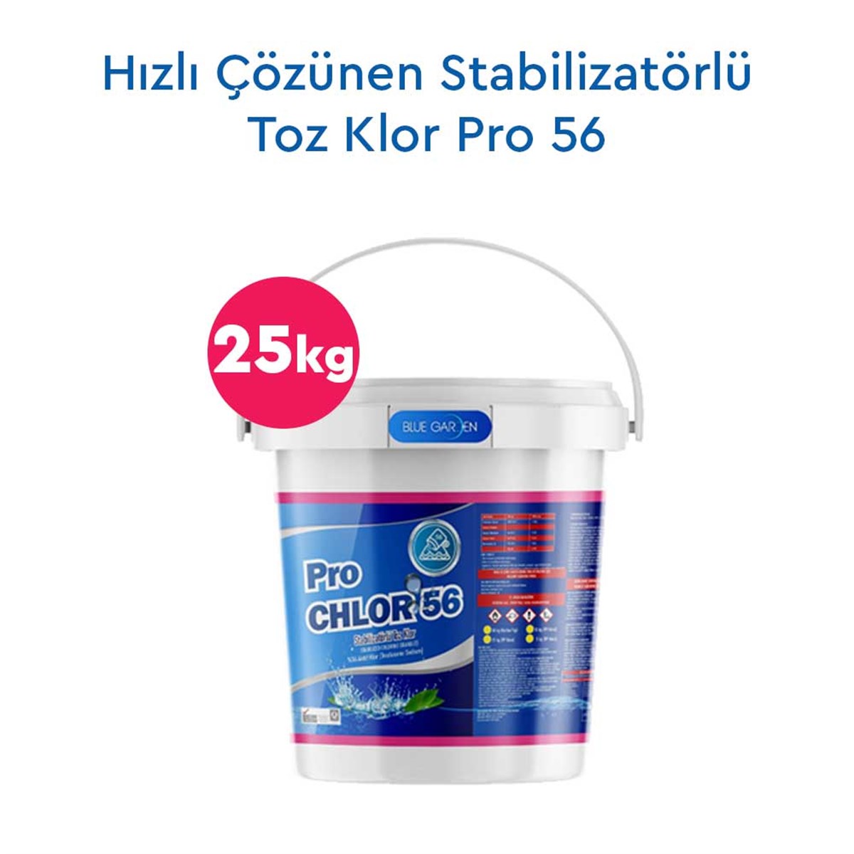 Hızlı Çözünen Stabilizatörlü Toz Klor Pro 56