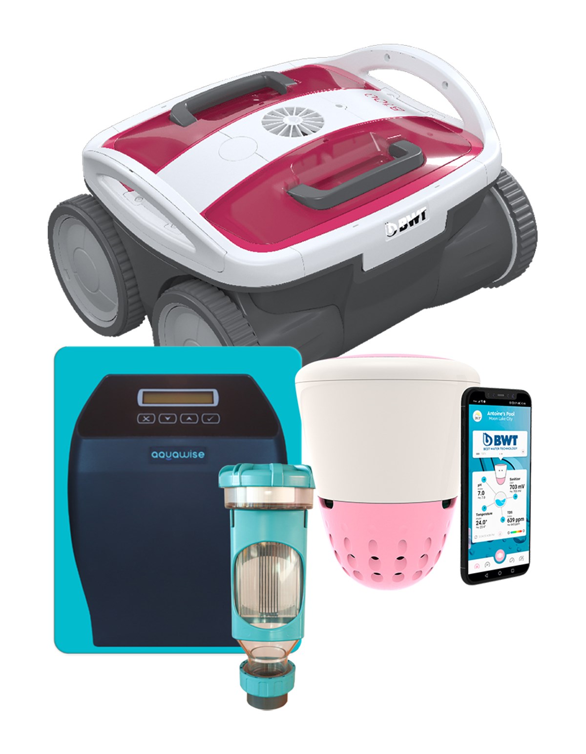 Bwt B100 Havuz Robotu + Aquawise 112 Havuz Tuz Cihazı +Ico Havuz Alarmı Set