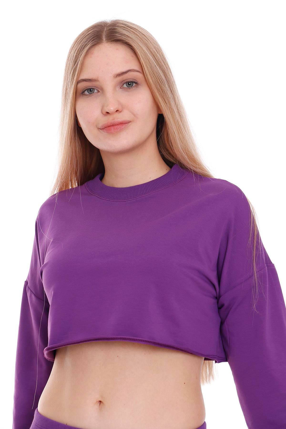DISENTIS MODEST Crop Sweatshirt