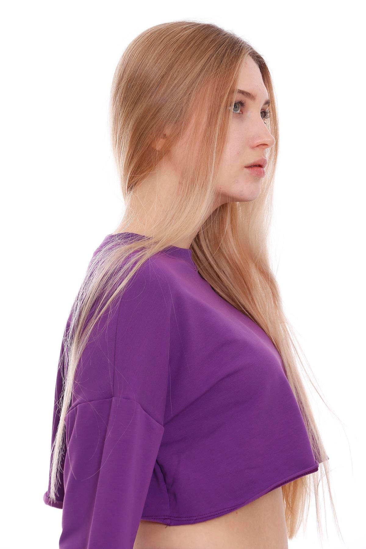 DISENTIS MODEST Crop Sweatshirt