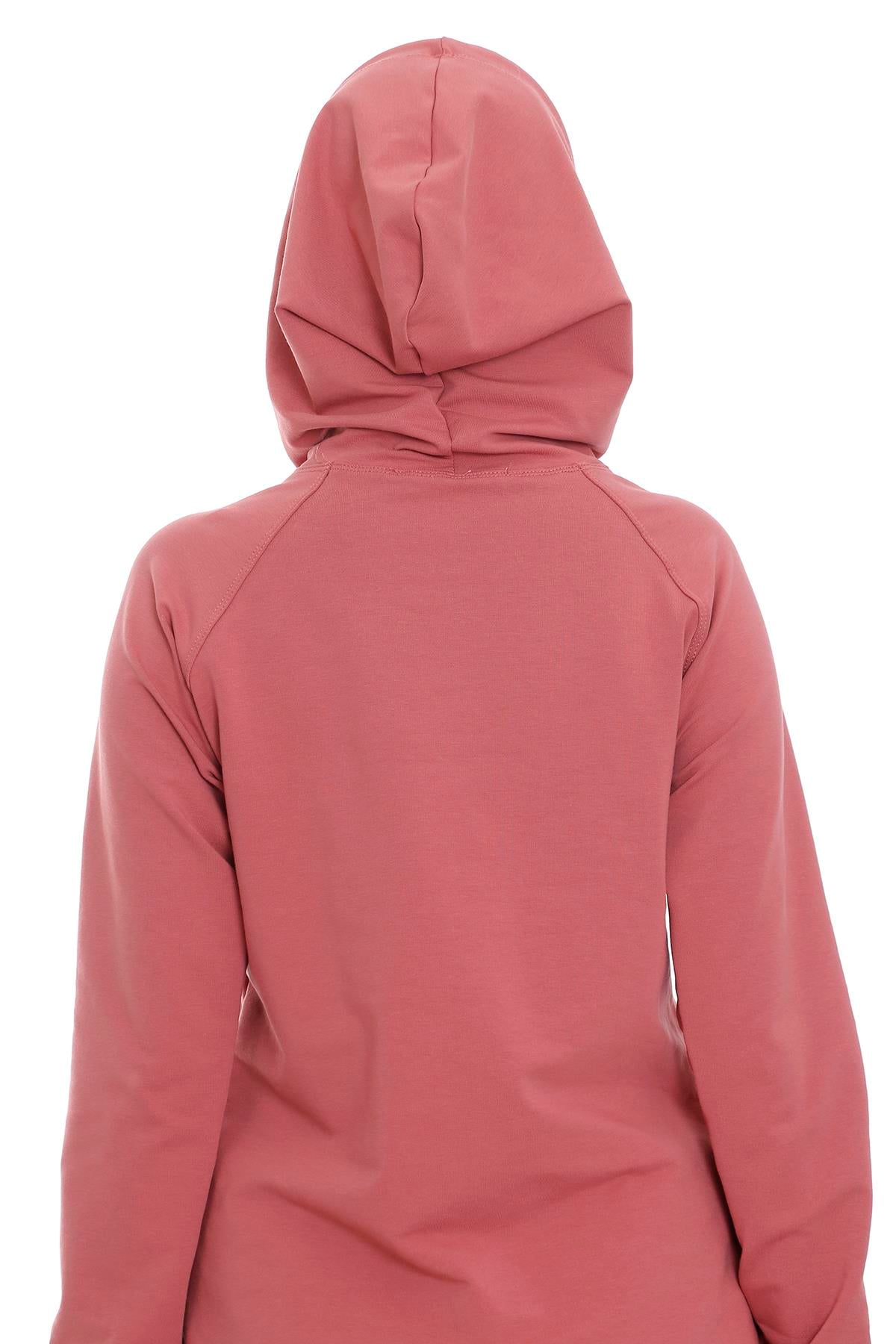 DISENTIS MODEST Kapüşonlu Uzun Kollu Bağcık Detaylı Sweatshirt