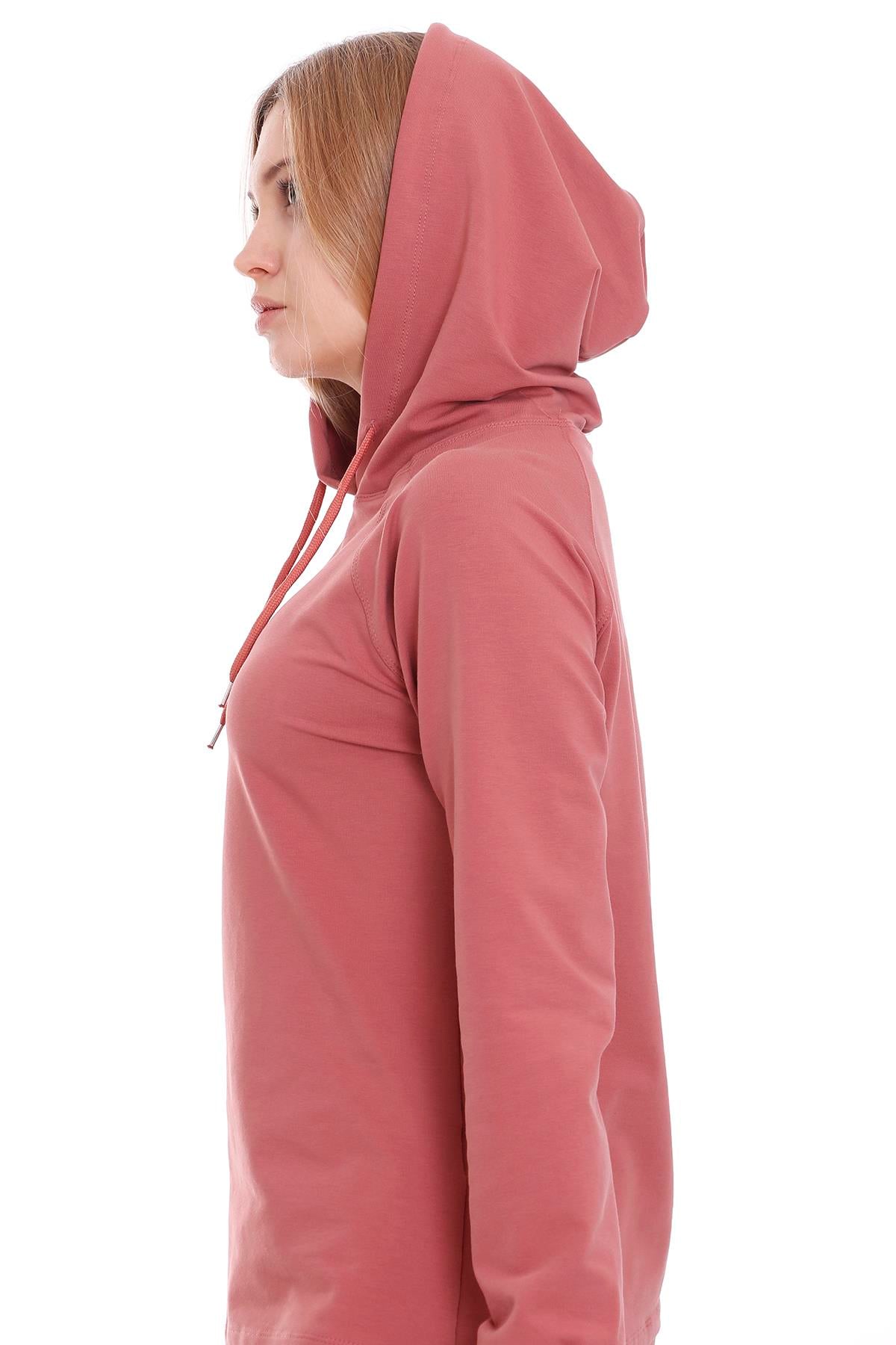 DISENTIS MODEST Kapüşonlu Uzun Kollu Bağcık Detaylı Sweatshirt