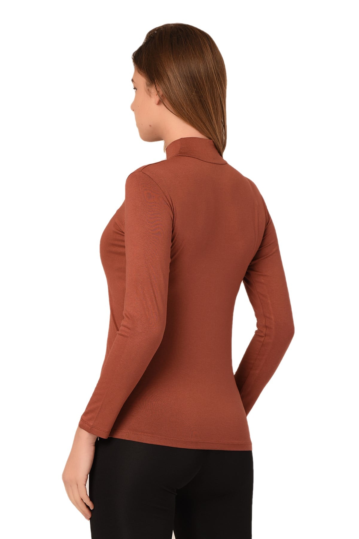 Yarım Balıkçı Uzun Kollu Viskon Taba Body