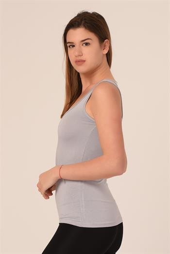 Kalın Askılı Rambo Viskon Açık Gri Body