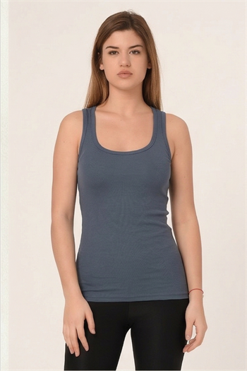 Kalın Askılı Rambo Viskon Koyu Gri Body