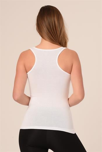 Kalın Askılı Rambo Viskon Krem Body