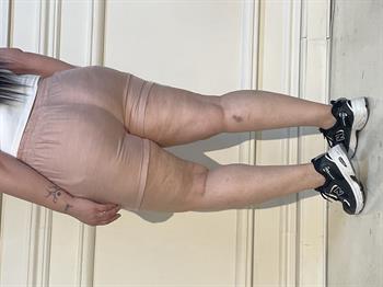 Plus Size Salmon Shorts with Elastic Waist and Side Pockets