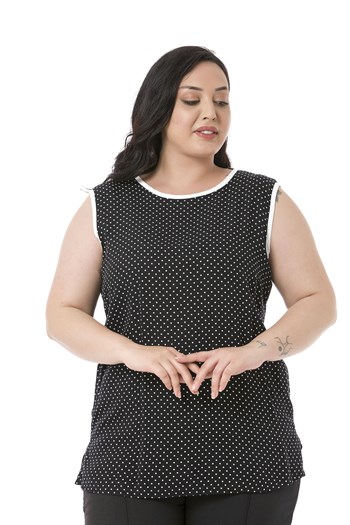 Büyük Beden Ceket Bluz Beyaz Takım