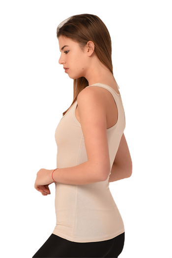 Kalın Askılı Rambo Viskon Bej Body