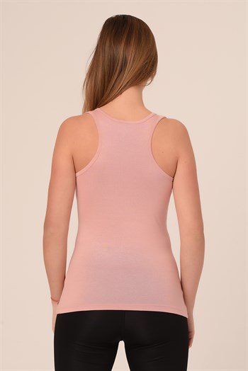 Kalın Askılı Rambo Viskon Pembe Body