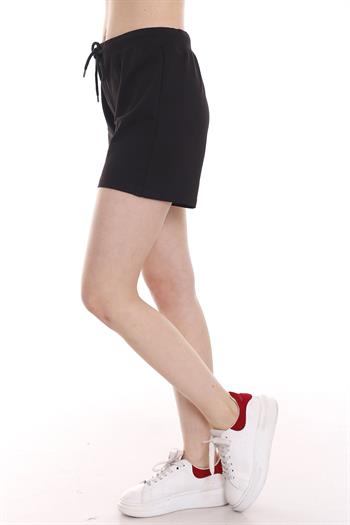 Yandan Cepli Beli Lastikli Şort