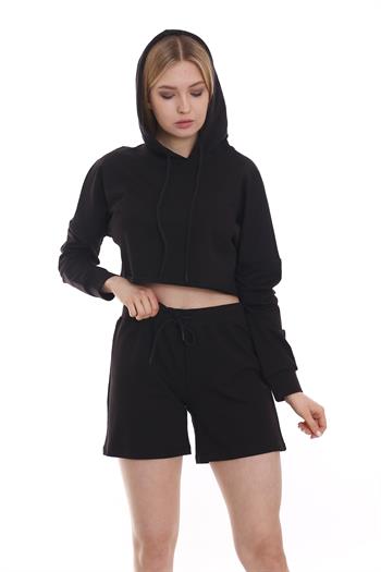 Yandan Cepli Beli Lastikli Şort