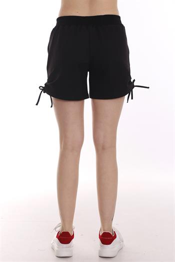 Yanları Bağcık Detaylı Beli Lastikli Şort