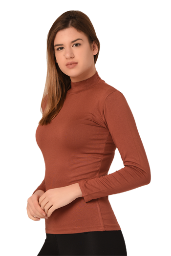 Yarım Balıkçı Uzun Kollu Viskon Taba Body
