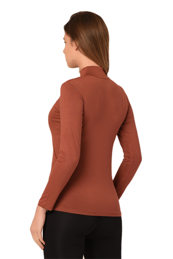 Yarım Balıkçı Uzun Kollu Viskon Taba Body