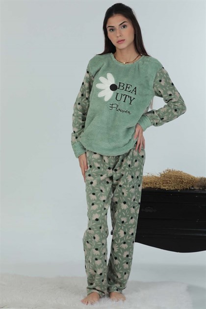 Kadın Peluş Pijama Takımı