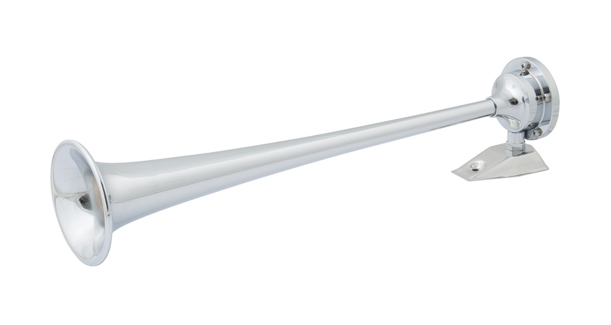 Marinco Tekli Hava Kornası, Krom Kaplama(43cm) 12V