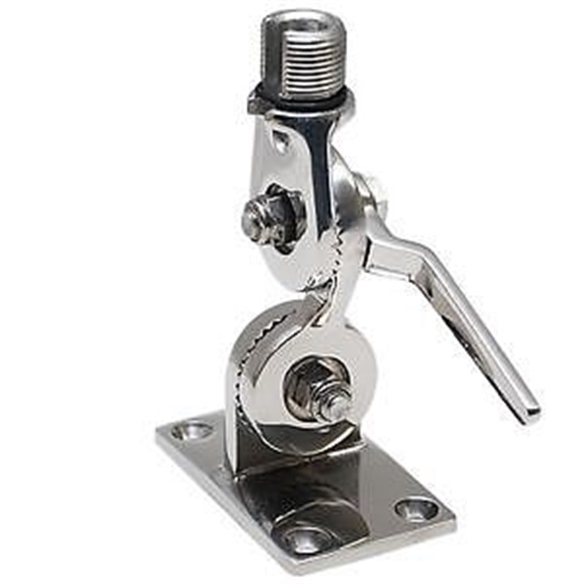 Shakespear ratchet mount, stainless steel, cable s