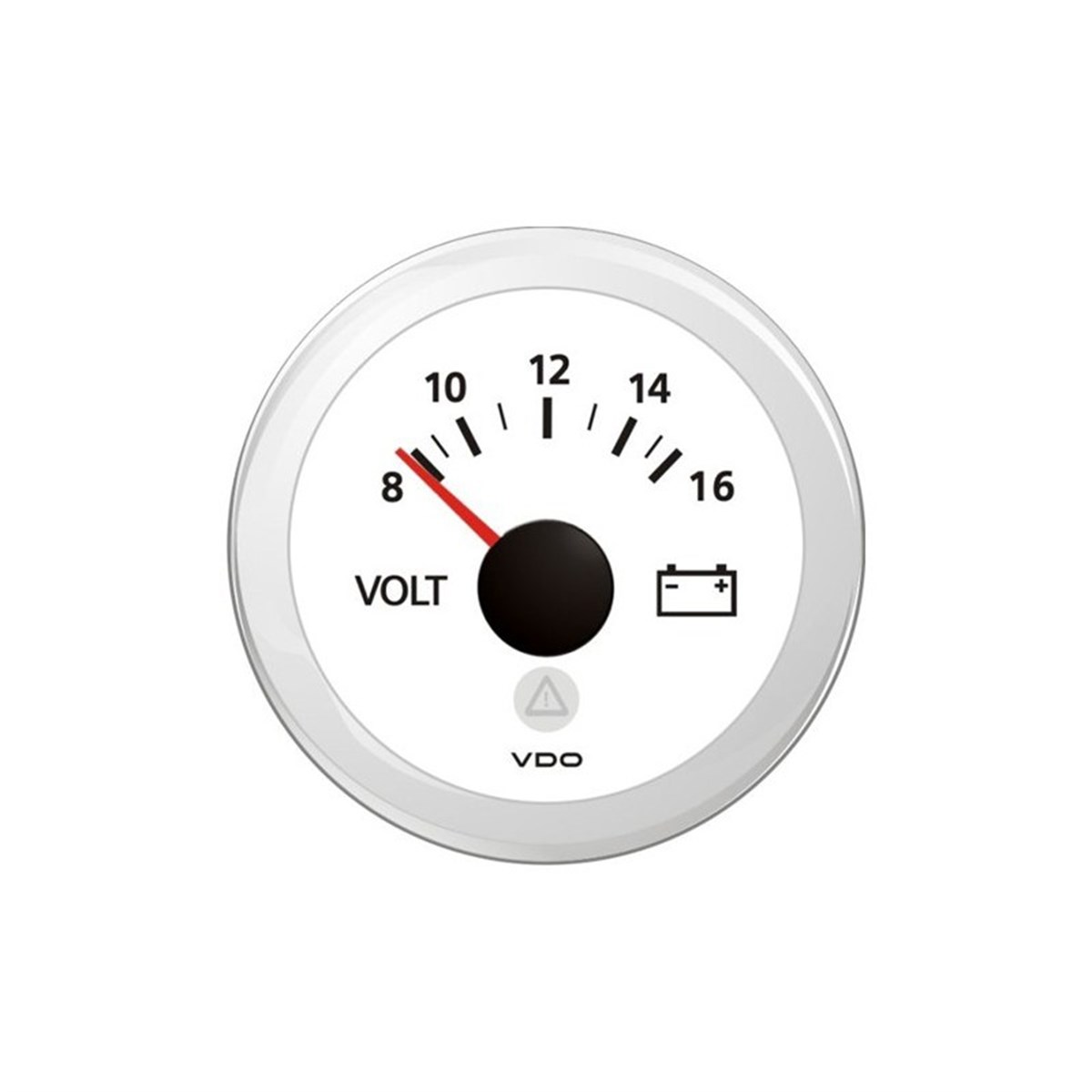 VDO VL Voltmetre 8-16V Beyaz 52mm