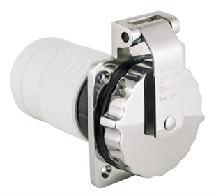 Marinco 63 Amper Paslanmaz Celik Priz (Mono Faze)