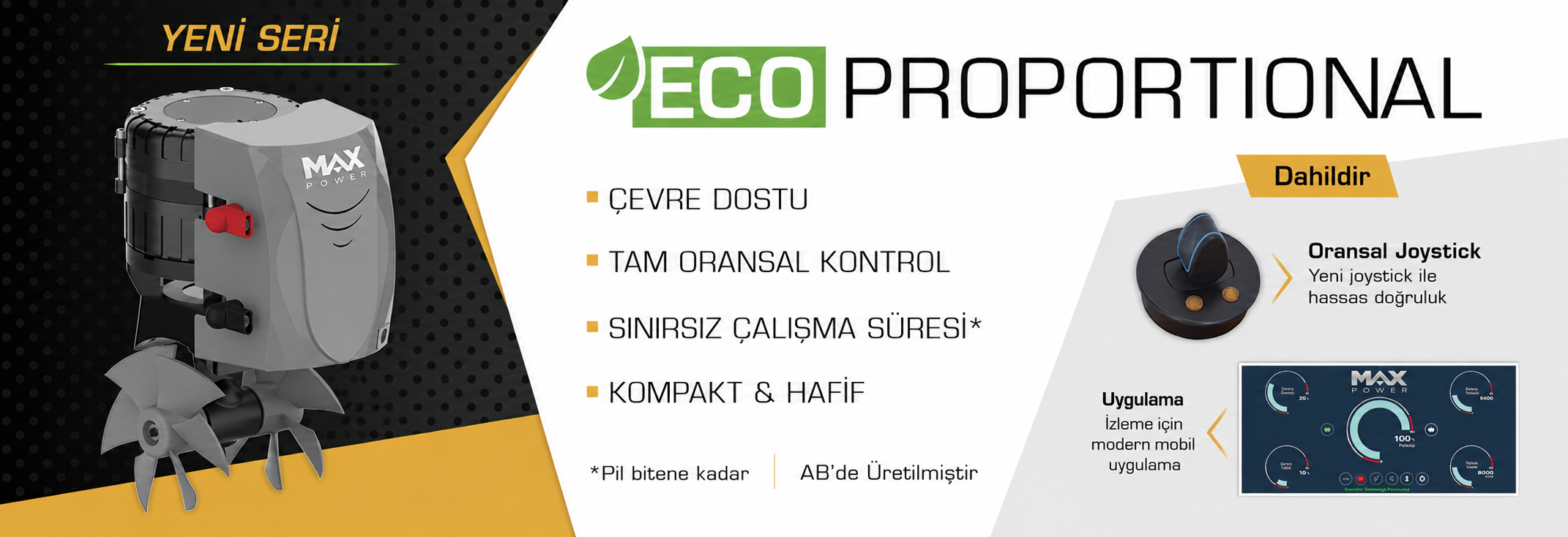 Max Power ECO Serisi Baş Pervaneleri