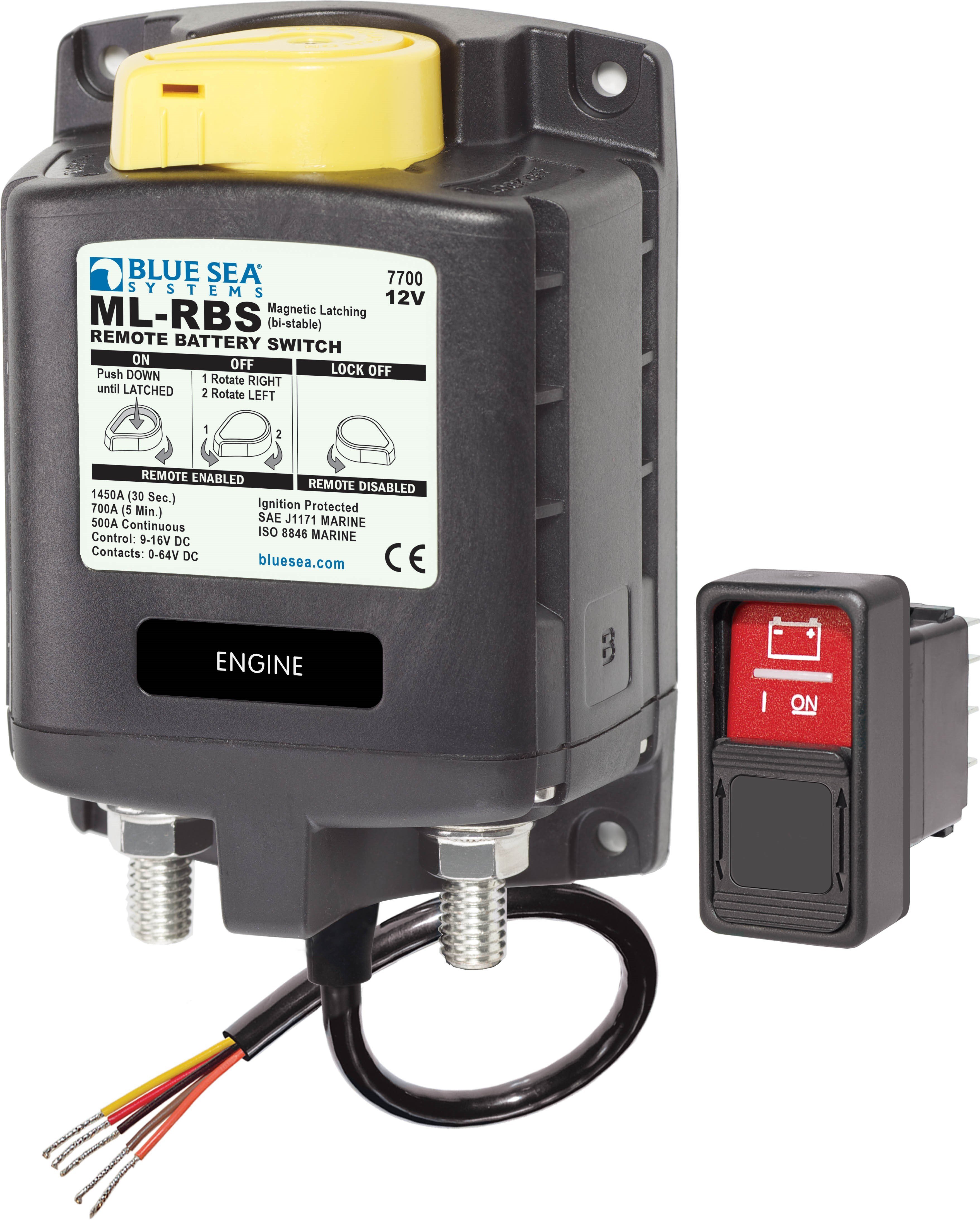 Blue Sea ML-RBS Serisi Uzaktan Kumanda Akü Şalteri 12V - 7700-BSS/Kesiciler icin